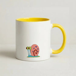 Gary The Snail Coffee Yellow Mug