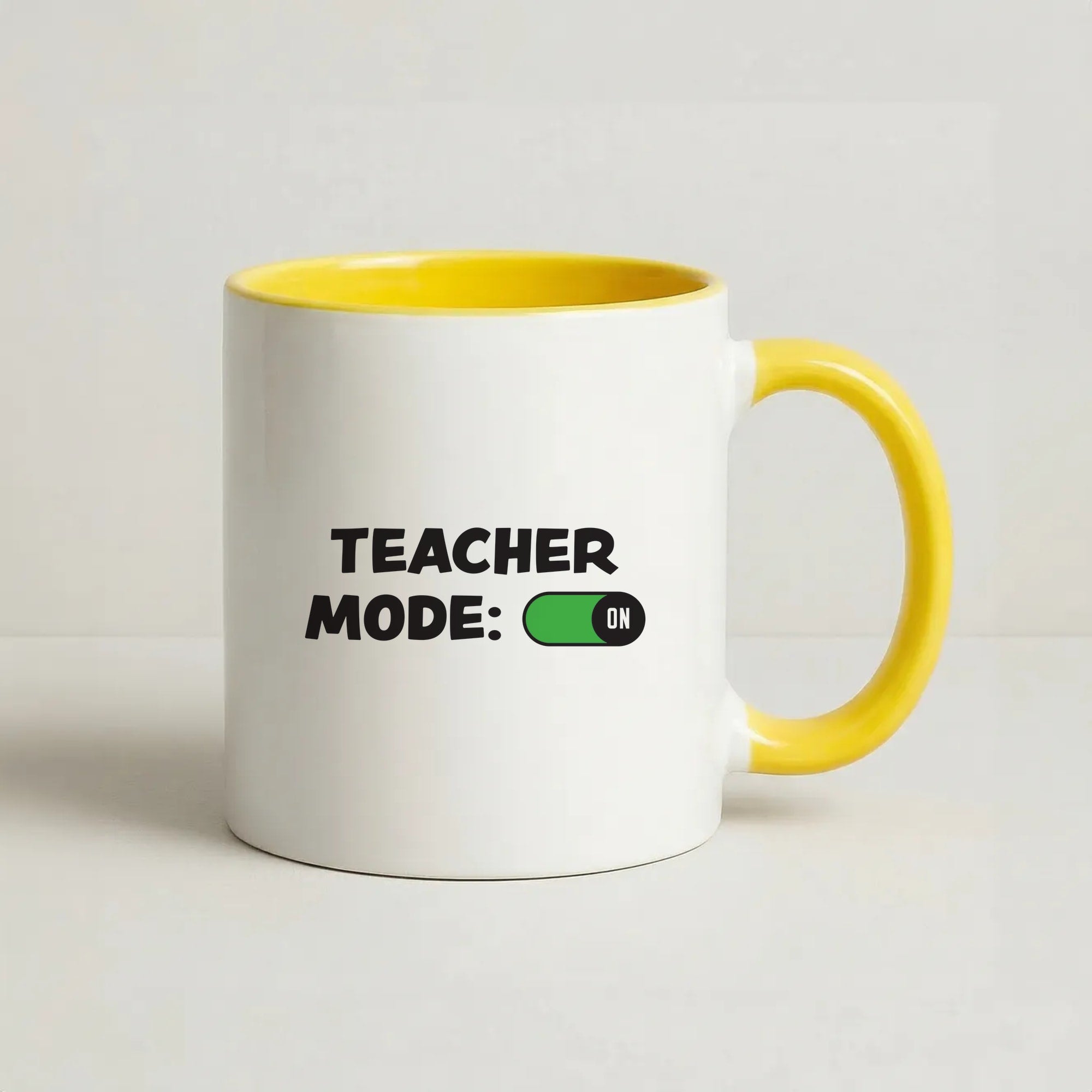 Teacher Mode On Coffee Yellow Mug