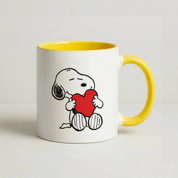 Snoopy - Valentine's Day Coffee Yellow Mug