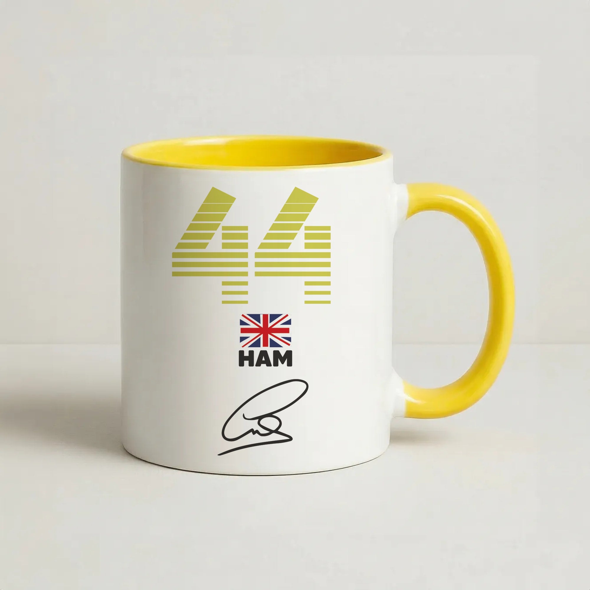 Lewis Hamilton - F1 Coffee Yellow Mug