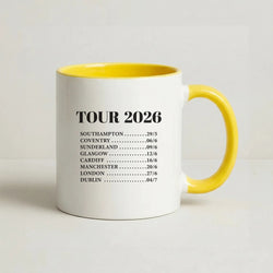 Band Tour 2026 Coffee Yellow Mug