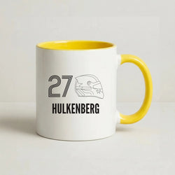 Hulkenberg Helmet 2026 Coffee Yellow Mug