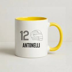 Antonelli Helmet 2026 Coffee Yellow Mug