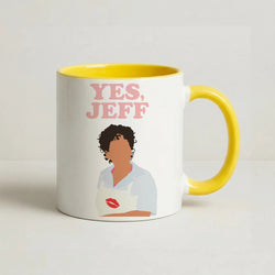 Yes Jeff Coffee Yellow Mug
