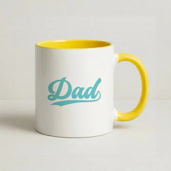 Dad Logo Coffee Yellow Mug
