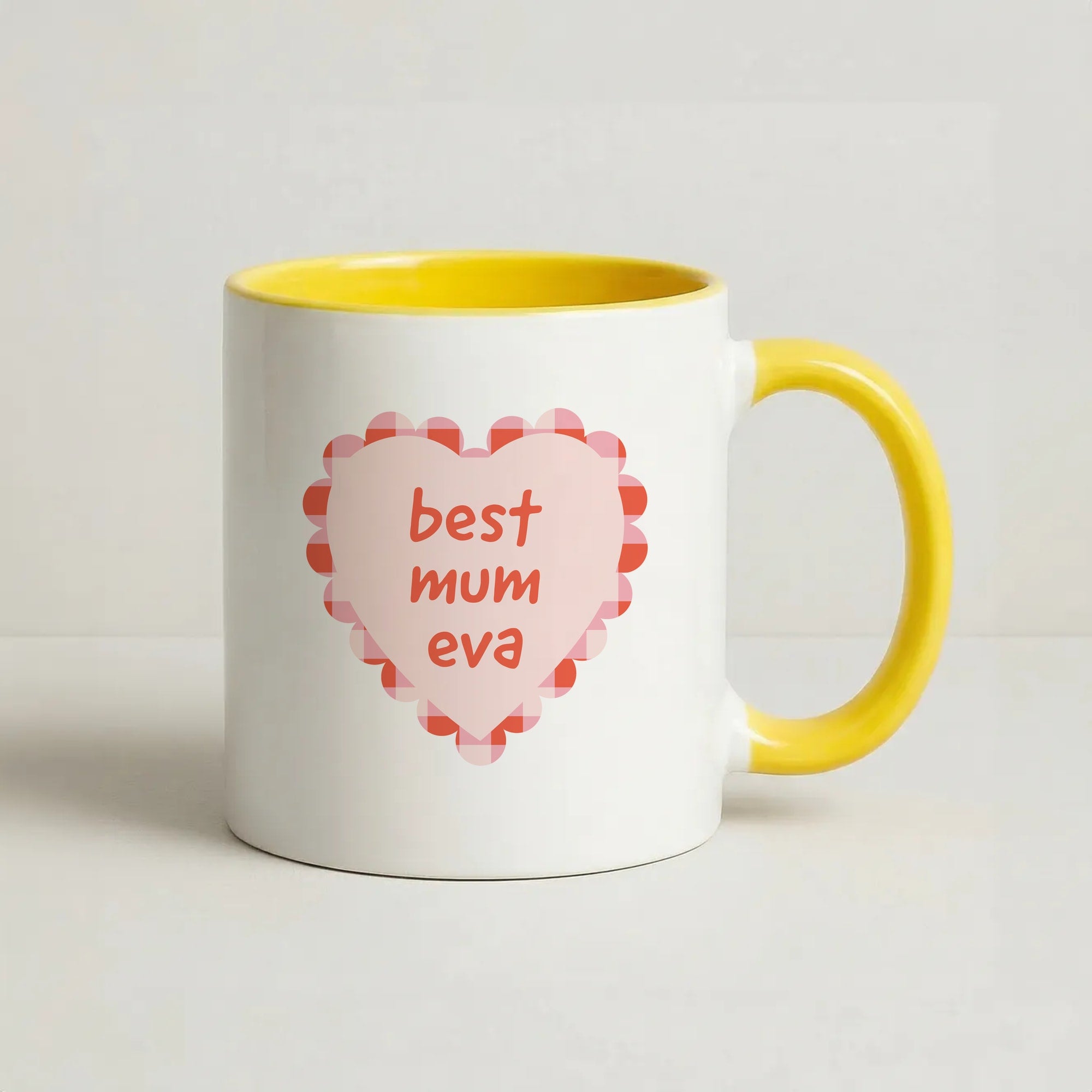 Best Mum Eva Coffee Yellow Mug