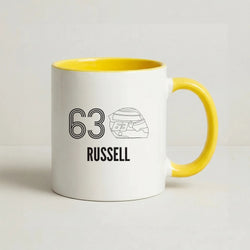 Russell Helmet 2026 Coffee Yellow Mug