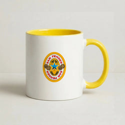 Fender Badge Coffee Yellow Mug