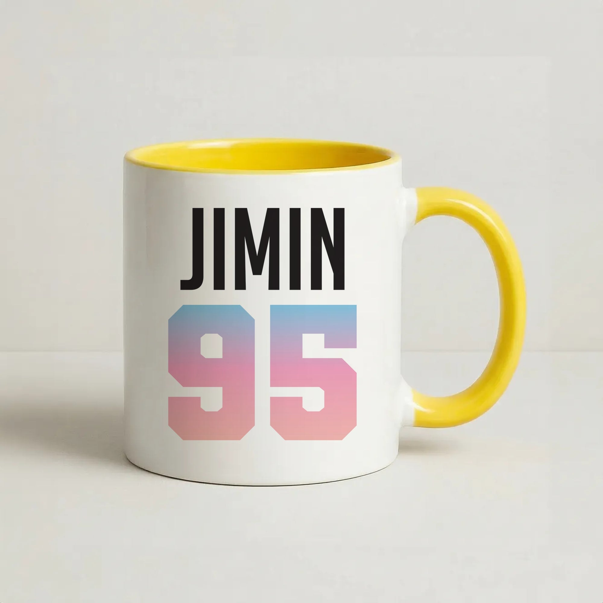 Jimin 95 Coffee Yellow Mug