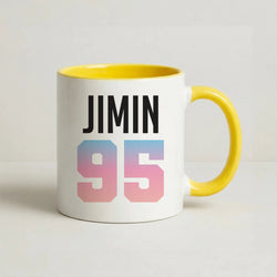 Jimin 95 Coffee Yellow Mug