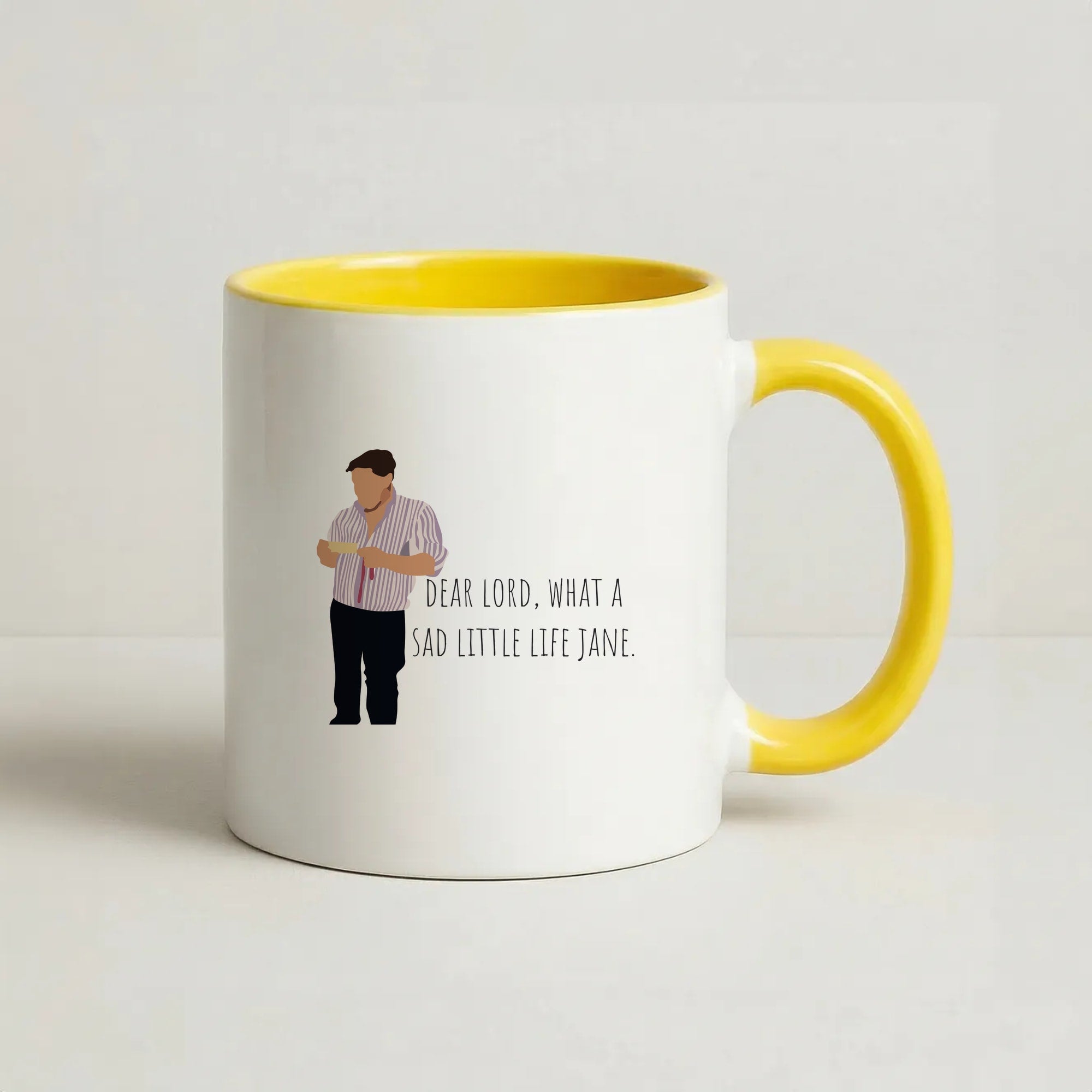 Sad Little Life Jane - British Pop Culture Coffee Yellow Mug