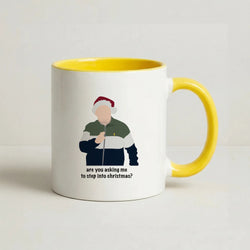 Are You Asking Me To Step Into Christmas - Gavin And Stacey Coffee Yellow Mug