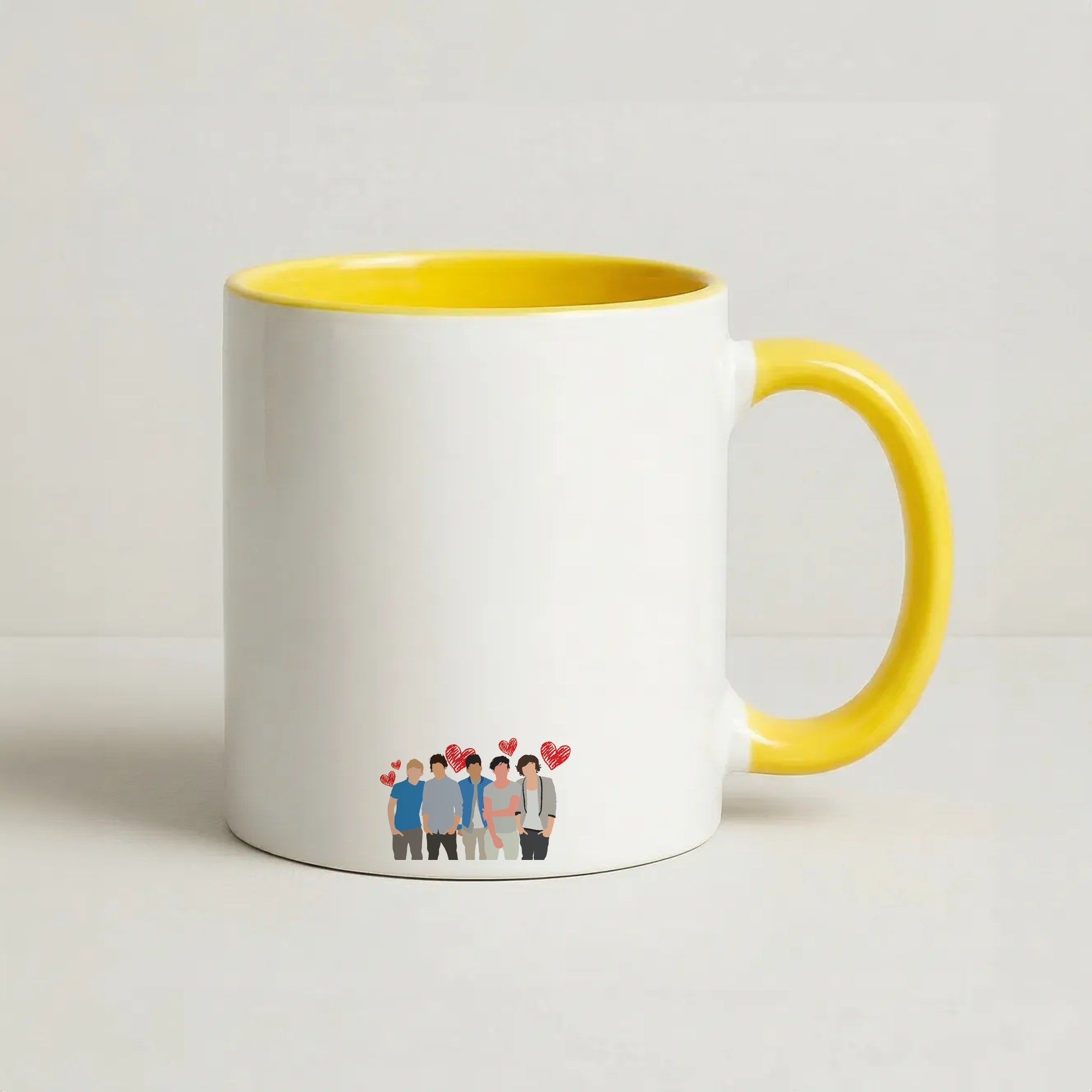Love Band Coffee Yellow Mug