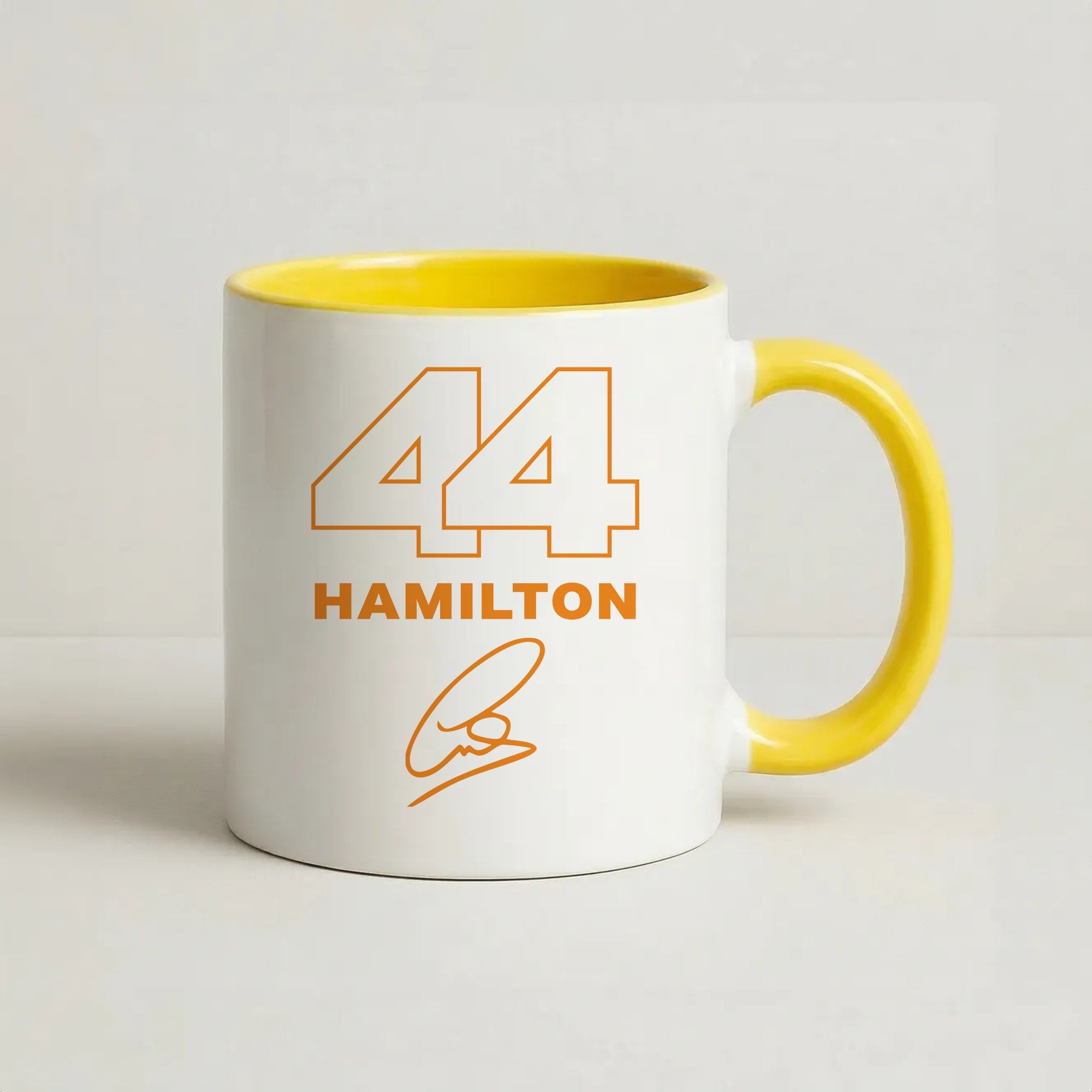 Stripes 44 Hamilton Coffee Yellow Mug