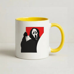 Ghostface 7 Coffee Yellow Mug