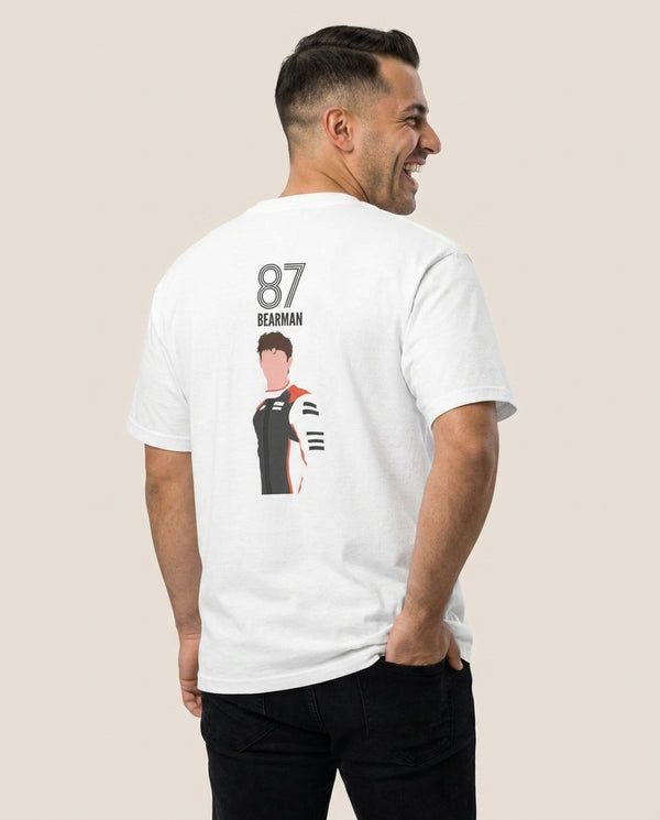Bearman 2026 T-Shirt — White Back, worn