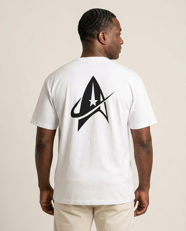 Logo T-Shirt — White Back, worn