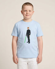 Skywalker Green Lightsaber Kids T-Shirt 1