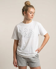 Outline - Heart TV T-Shirt 1