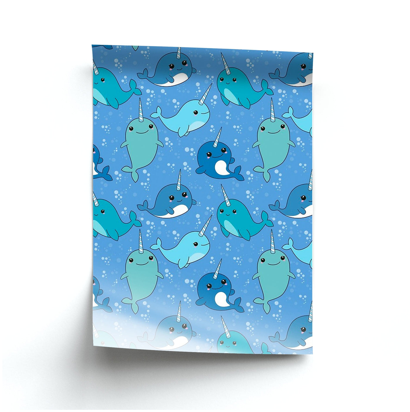 Narwhal Pattern Poster