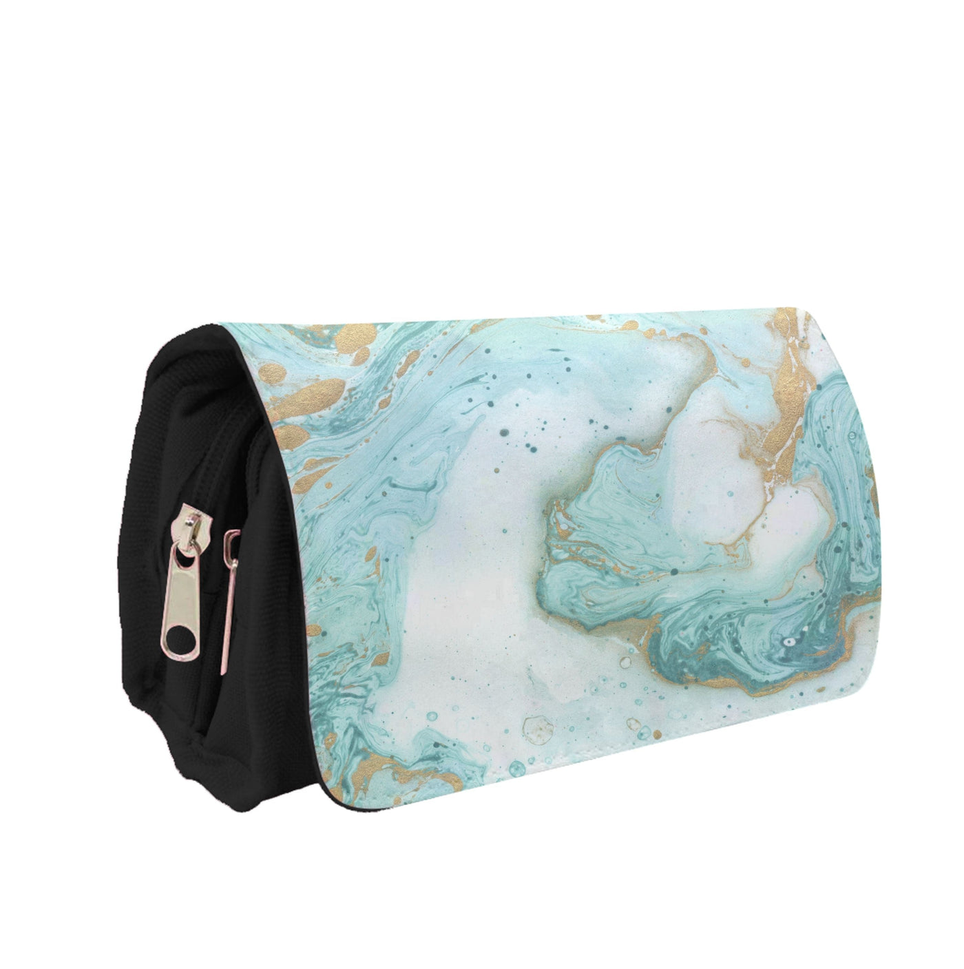 Green Marble Pencil Case