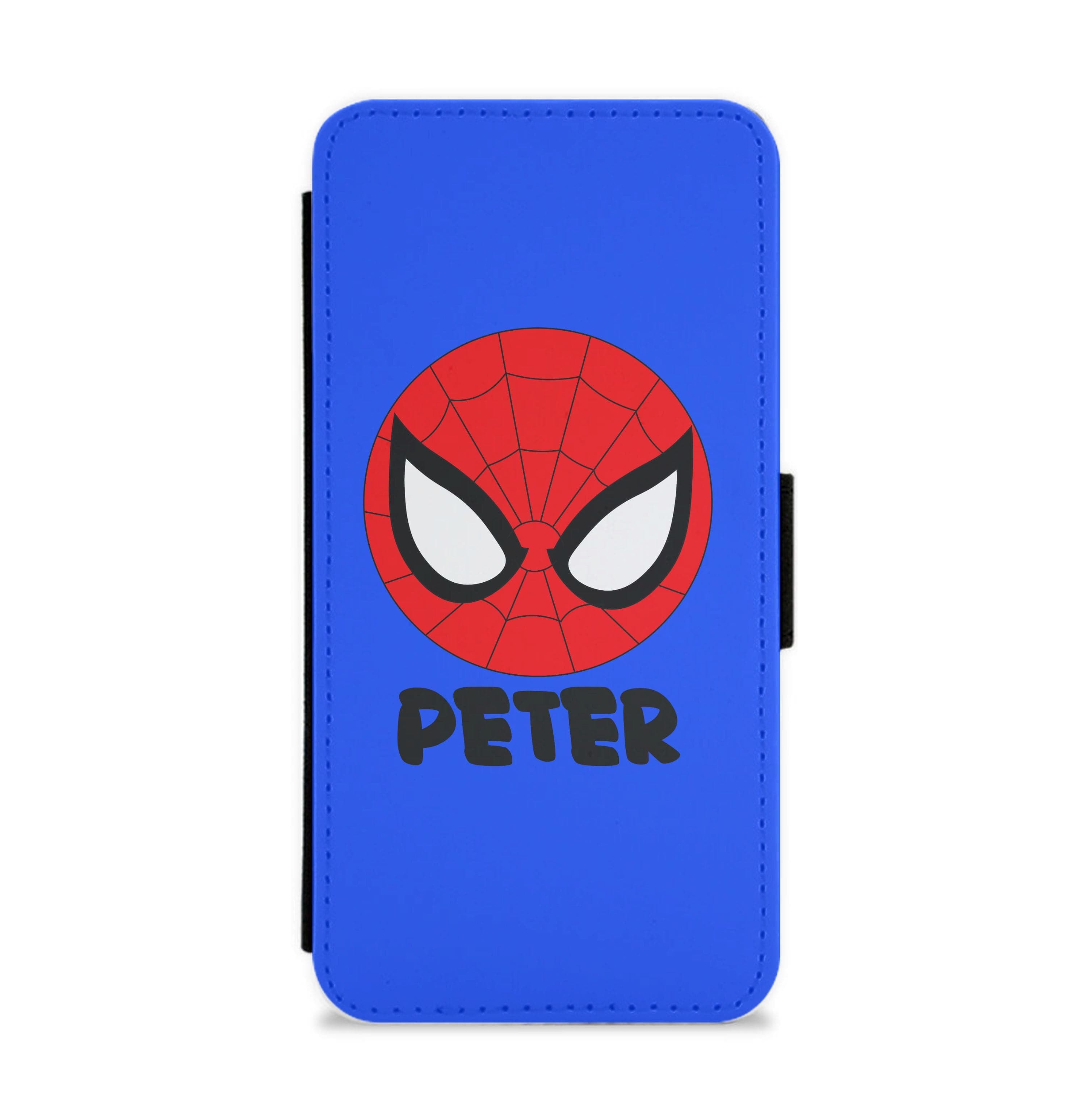 SpiderMan - Personalised Superhero Comic Flip / Wallet Phone Case