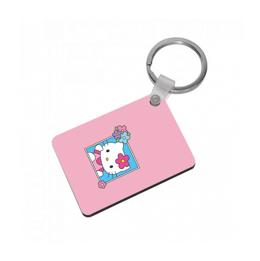 Flower Polaroid - Hello Kitty Keyring