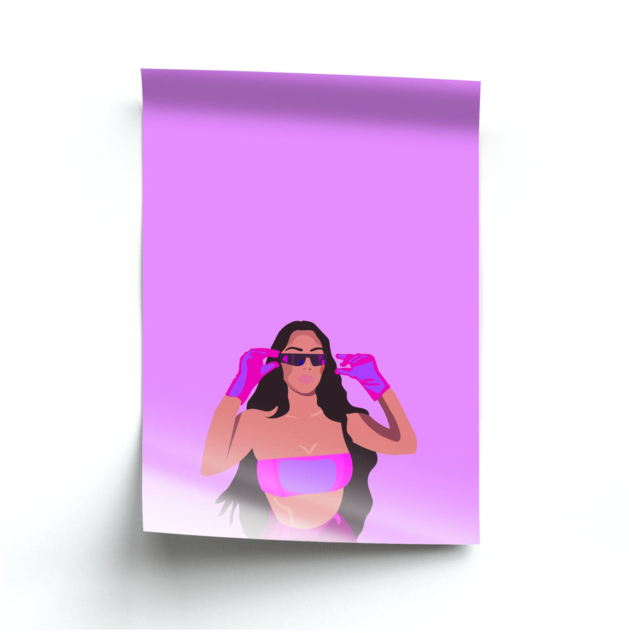 Purple & pink - Kim Kardashian Poster