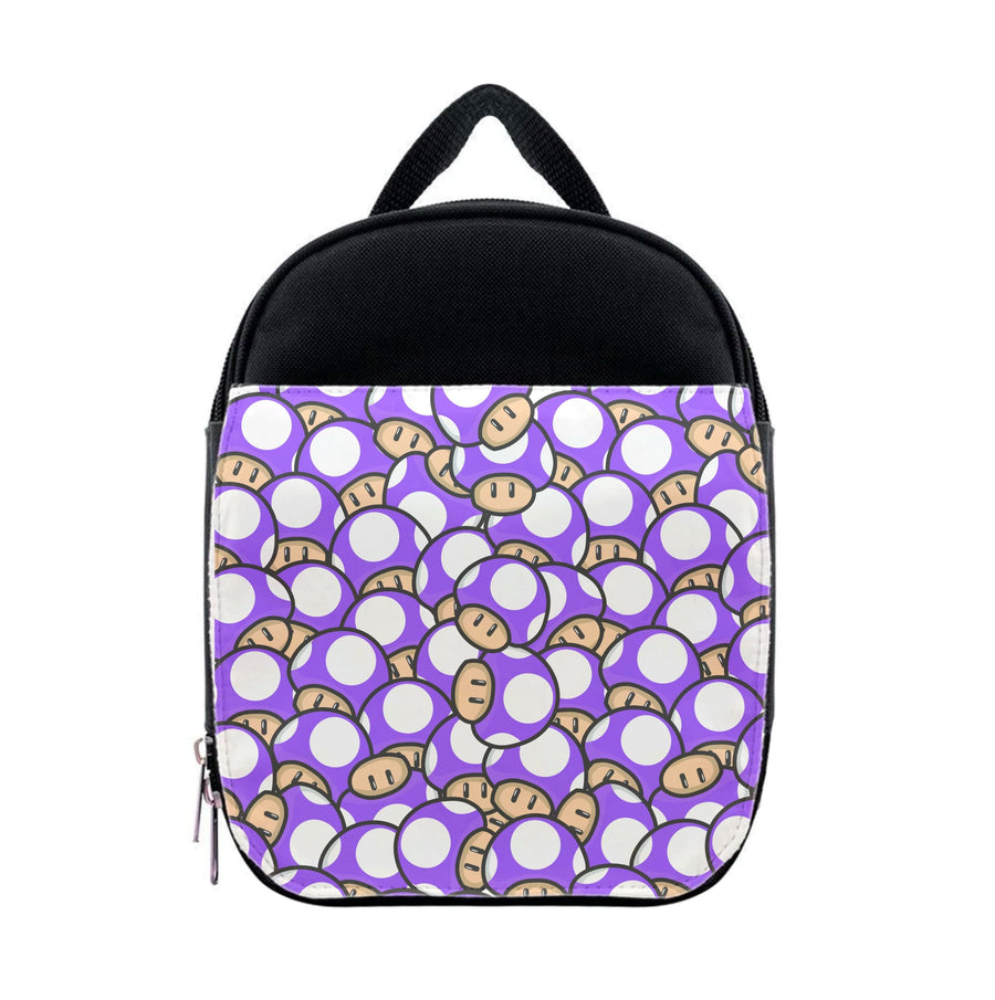 Mushroom Pattern - Purple Lunchbox
