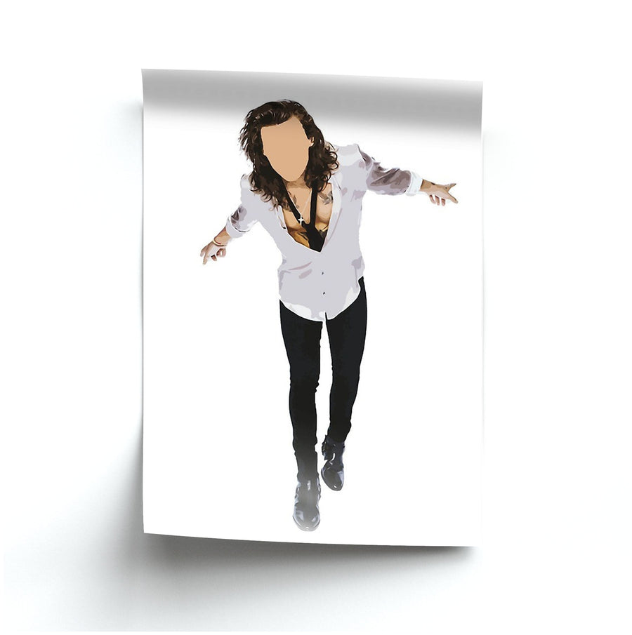 Harry Styles Faceless Cartoon Poster