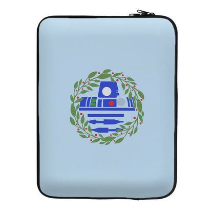 R2D2 Christmas Wreath Laptop Sleeve