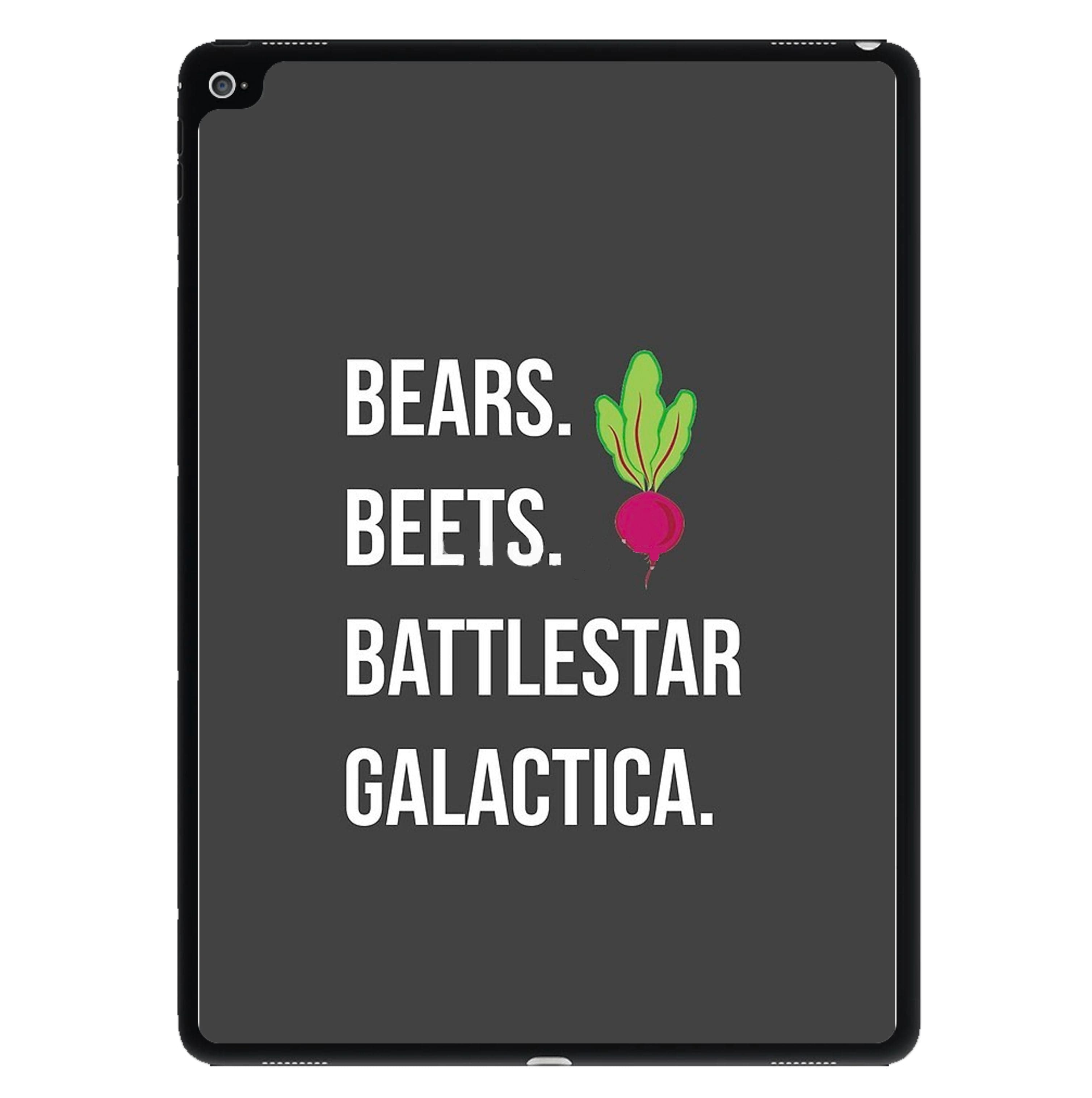 Bears. Beets. Battlestar Galactica Illustration iPad Case