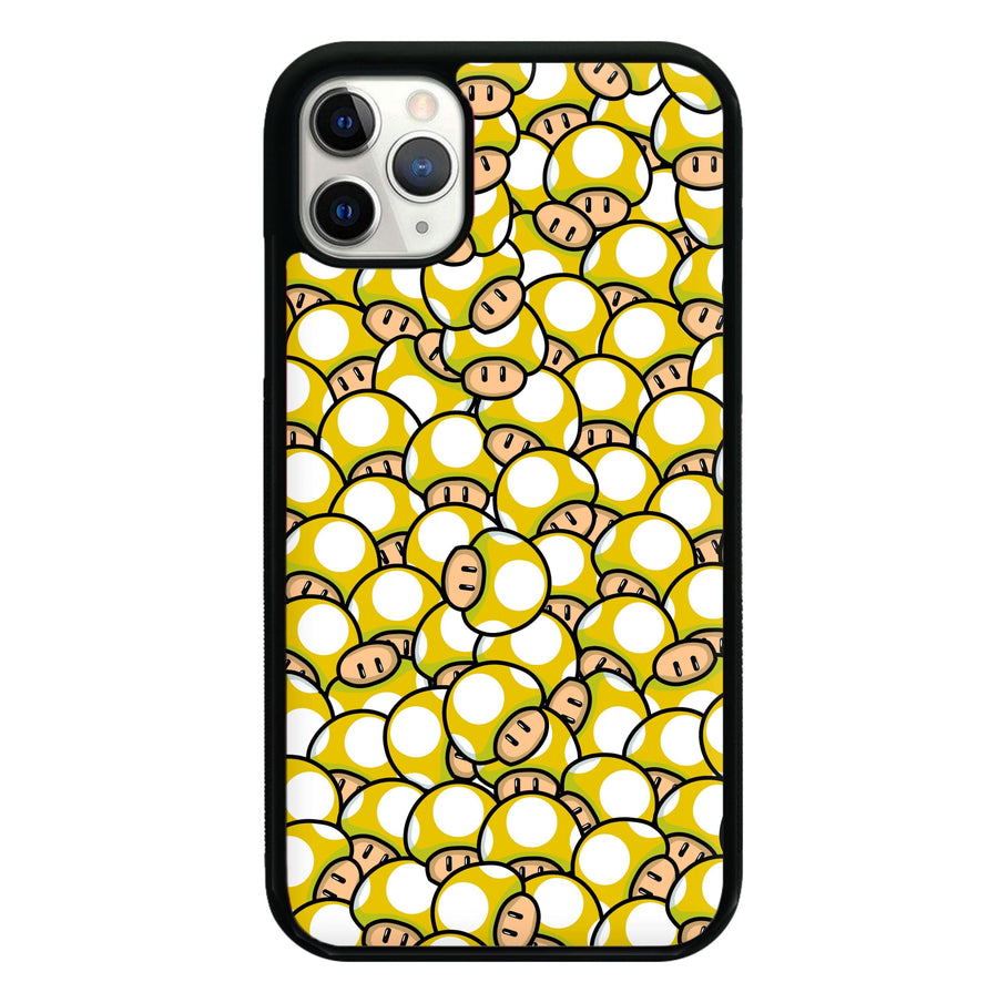 Mushroom Pattern - Yellow Phone Case