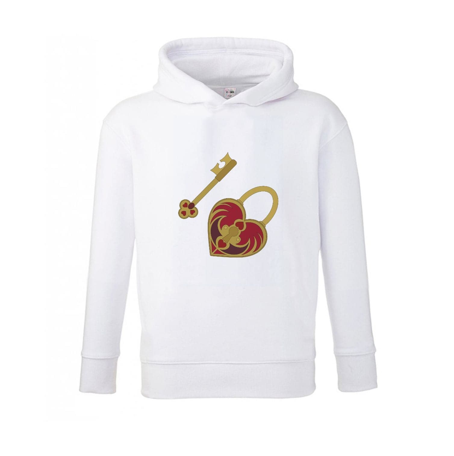 Red Locket And Key - Valentine's Day Kids Hoodie