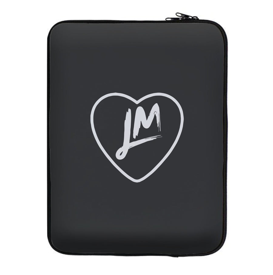 Little Mix Heart Laptop Sleeve - Black