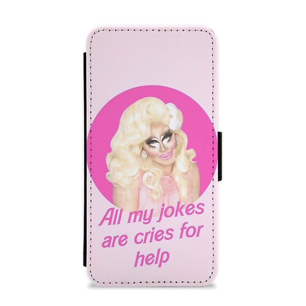 Trixie Mattel Jokes - RuPaul's Drag Race Flip Wallet Phone Case - Fun Cases