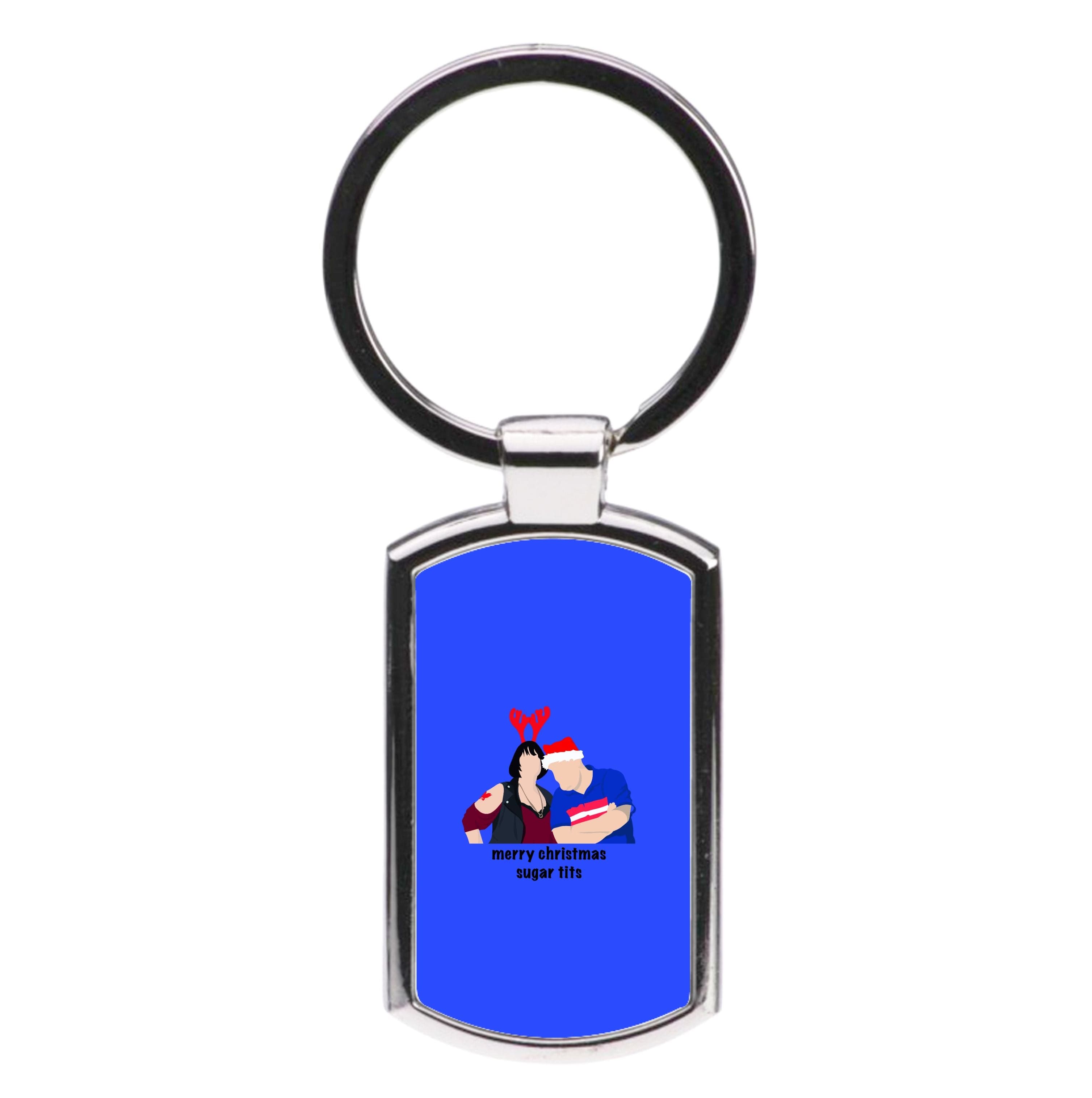 Merry Christmas Sugar Tits Luxury Keyring