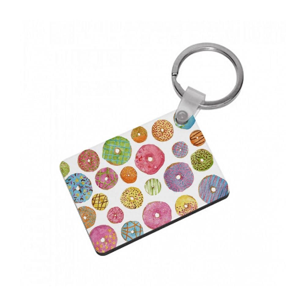 Dougnut Pattern Keyring - Fun Cases