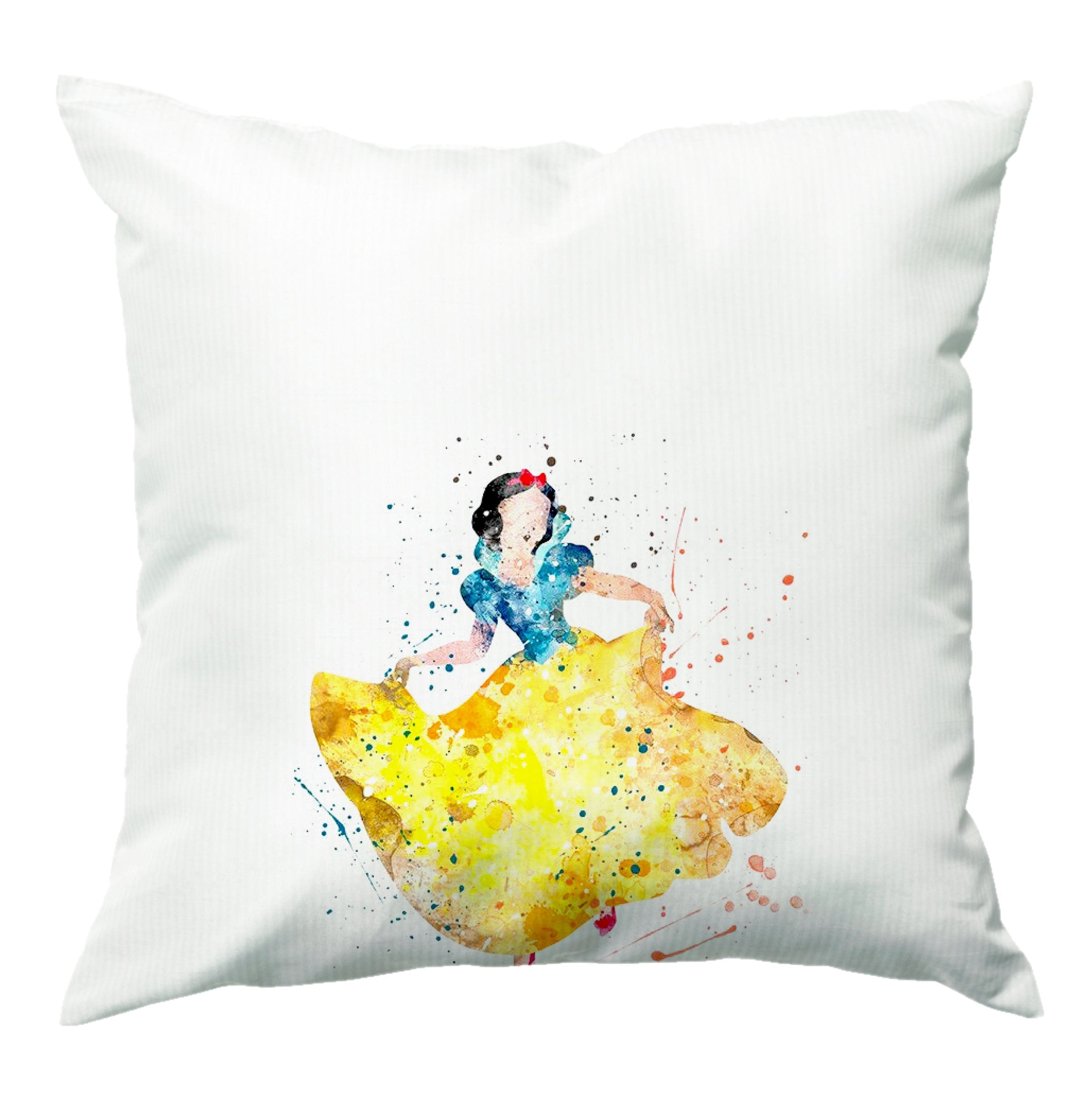 Watercolour Snow White Fairytale Cushion