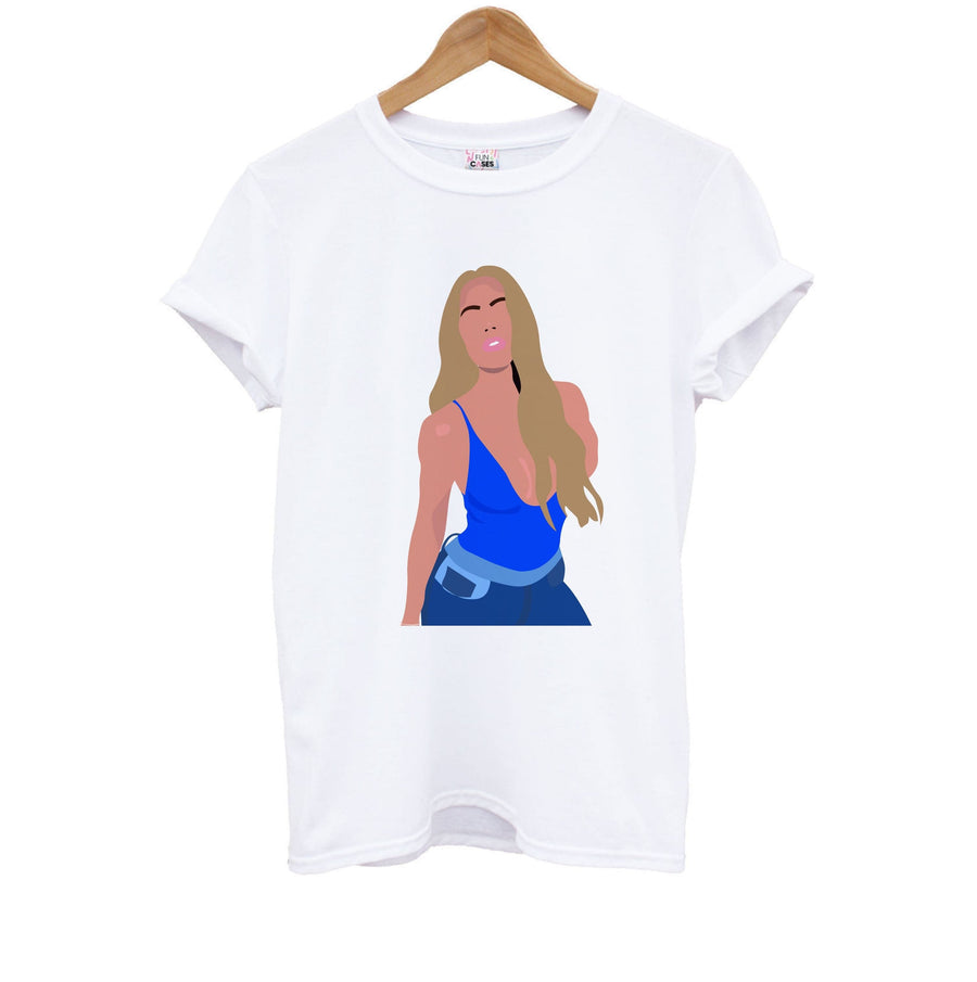 Khloe Kardashian silhouette Kids T-Shirt