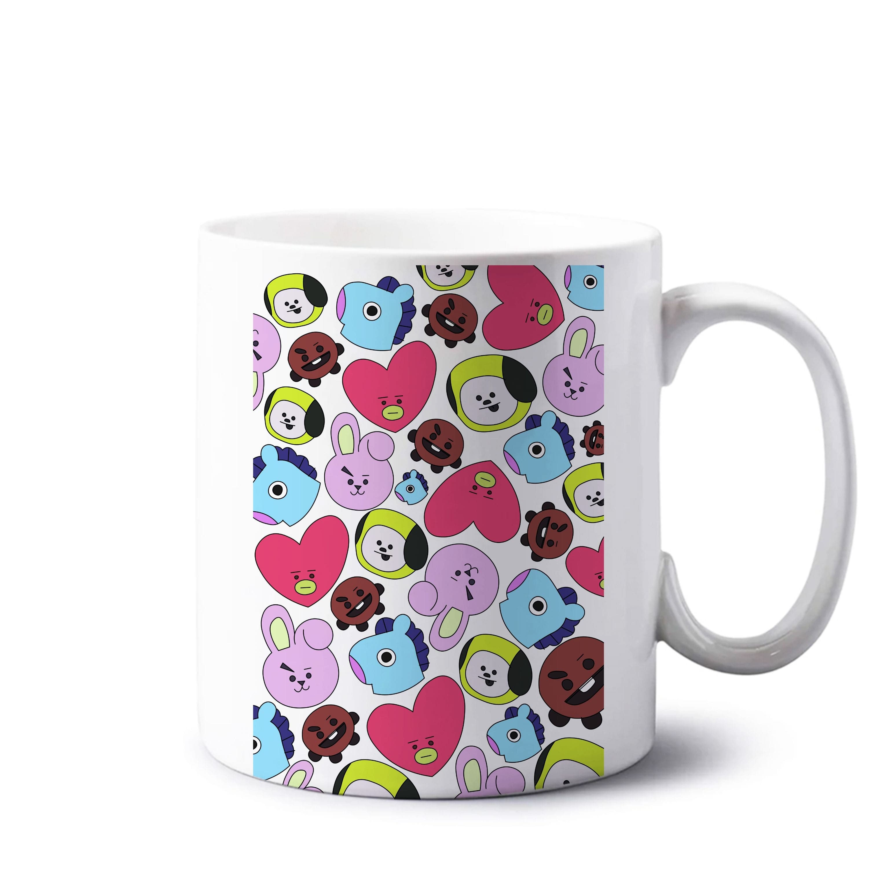 K-Pop Band Characters Collage Mug