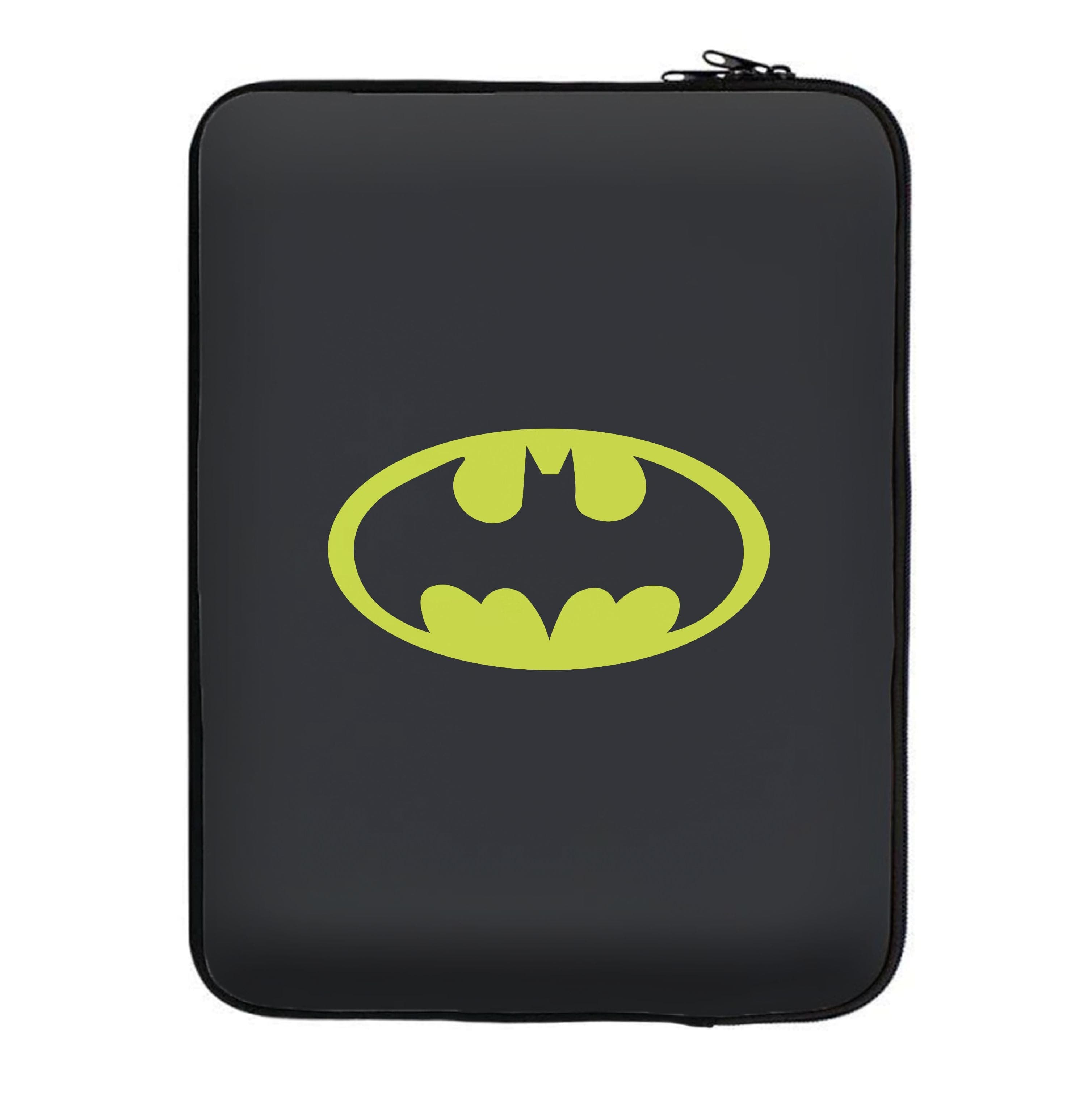 Black Bat Superhero Logo Laptop Sleeve