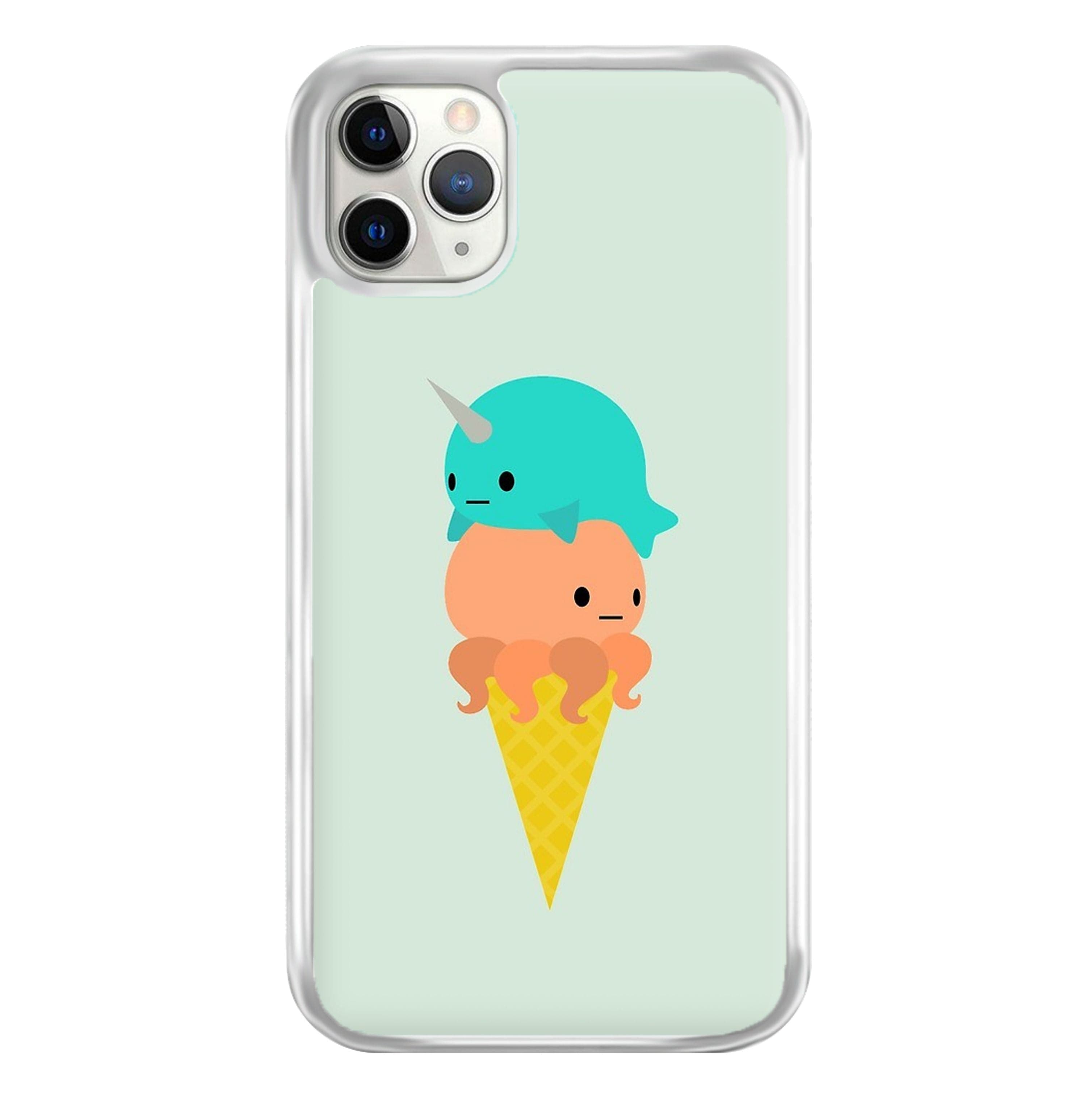 Narwhal Octopus Ice Cream Phone Case