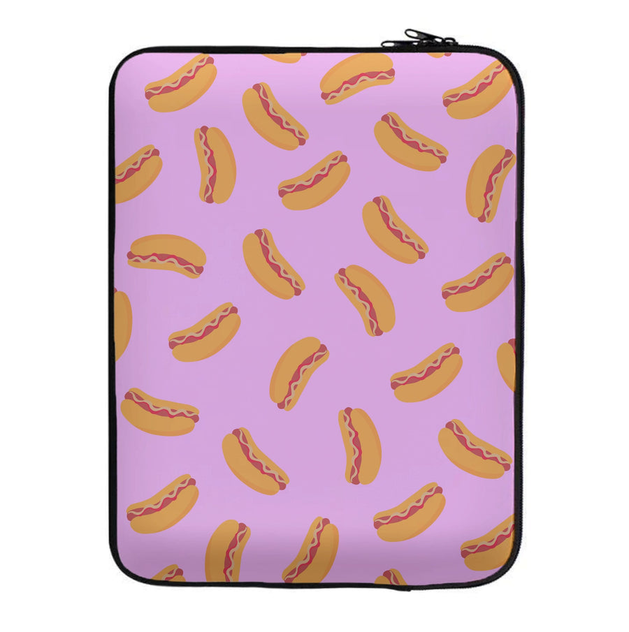 Hot Dogs - Fast Food Patterns Laptop Sleeve