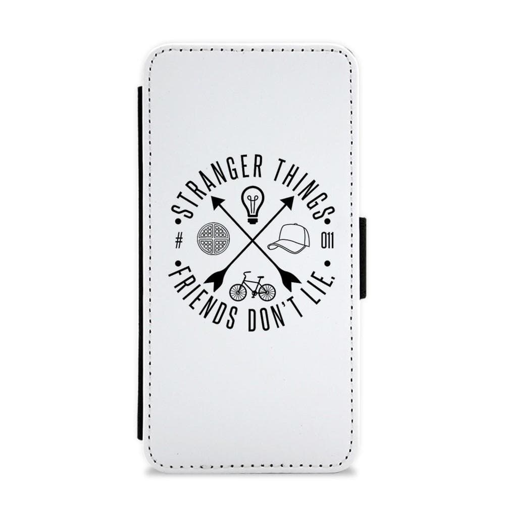 Friends Don't Lie - White Stranger Things Flip / Wallet Phone Case - Fun Cases