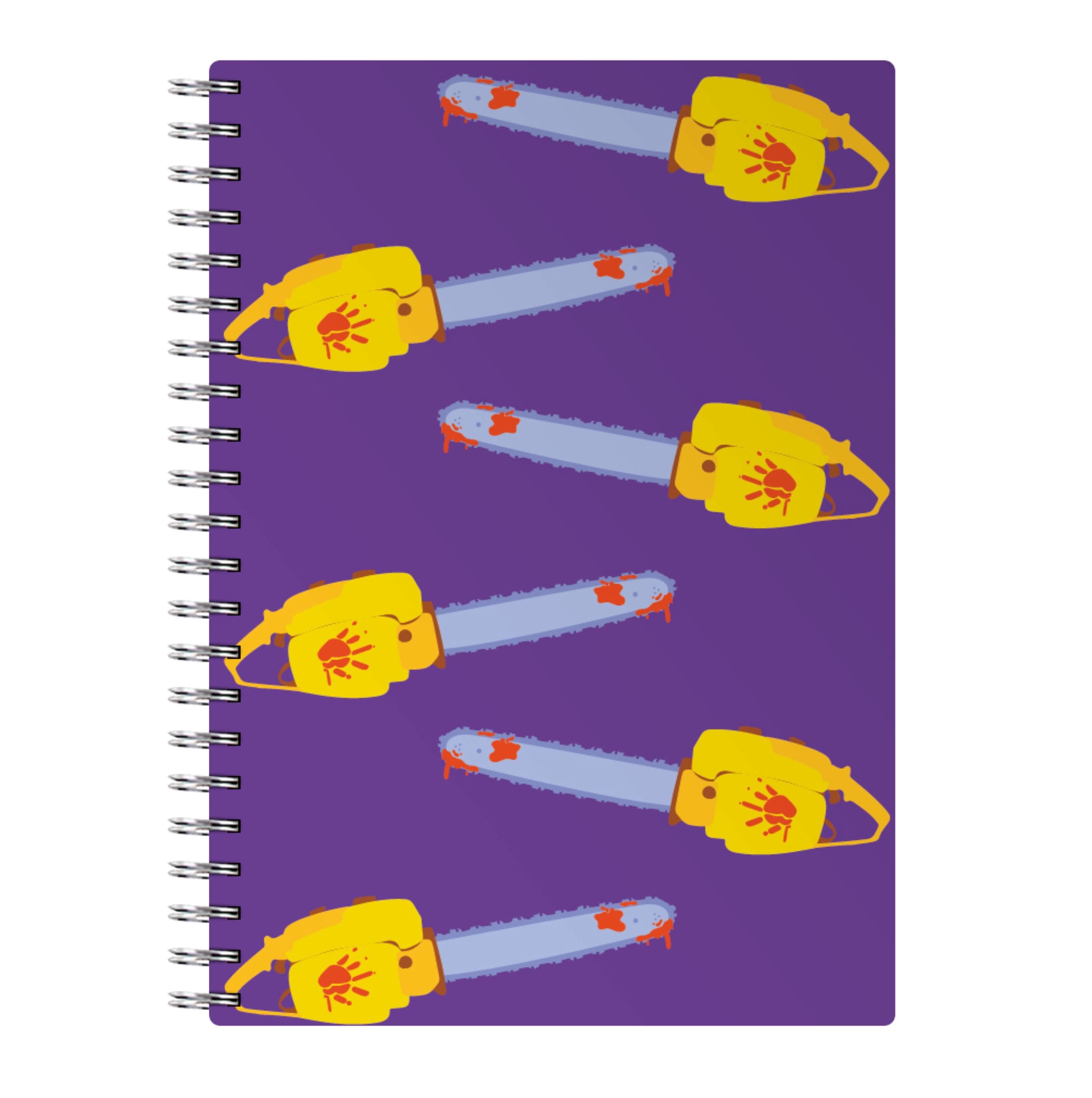 Chainsaw Pattern - Halloween Notebook