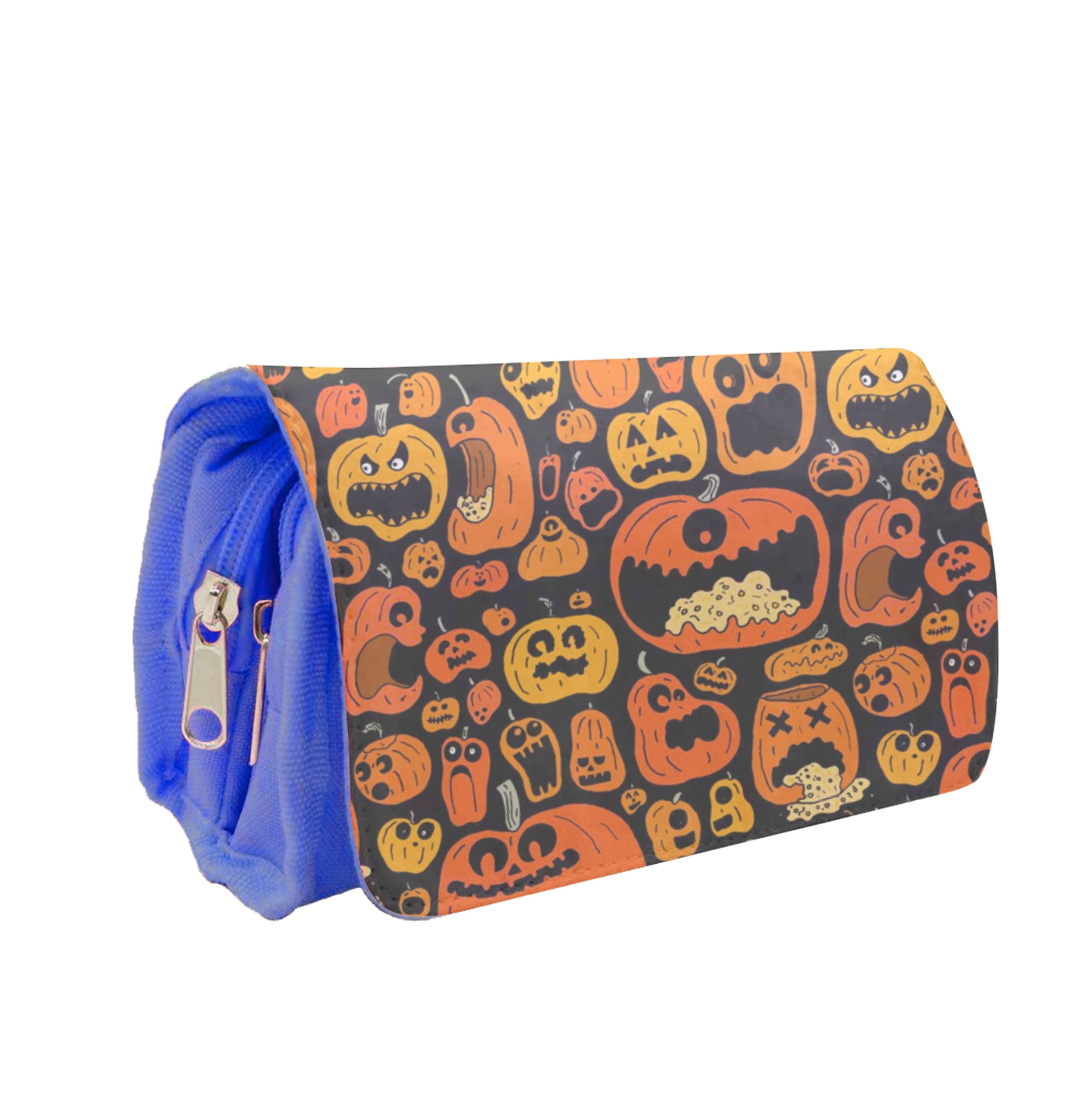 Scary Pumpkin Halloween Pattern Pencil Case