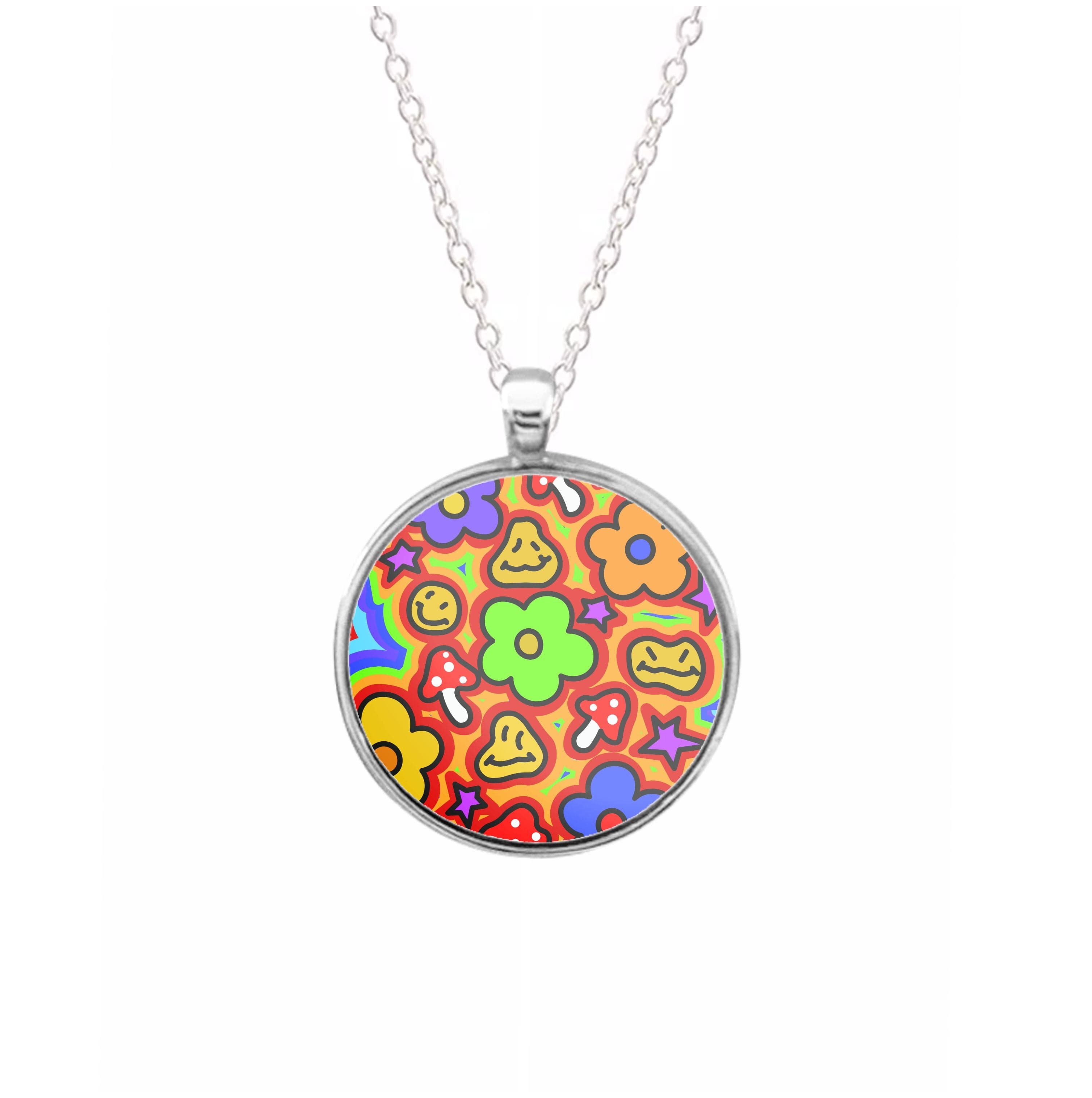 Rainbow Trip - Trippy Patterns Necklace