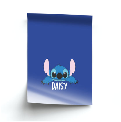 Blue Alien - Personalised Disney Poster