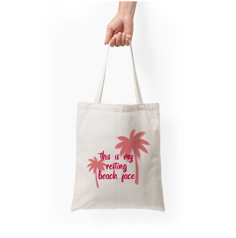 This Is My Resting Beach Face - Summer Quotes Tote Bag